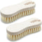 Konex Fiber Economy Utility Cleaning Brush, Heavy Duty Scrub Brush with Wood Handle (Peanut 2 Pack)