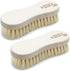 Konex Fiber Economy Utility Cleaning Brush, Heavy Duty Scrub Brush with Wood Handle (Peanut 2 Pack)