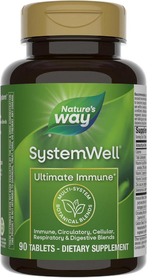 Nature's Way Systemwell Ultimate Immune* with Vitamins C, A, D, Zinc, and