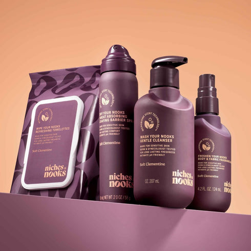 Niches & Nooks 7 oz Gentle Nooks Cleanser Soft Clementine pH Balanced Feminine Wash for Women, Daily Intimate Cleanser