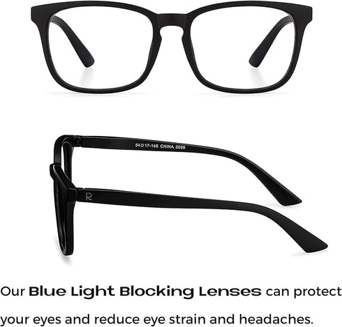 Readerest Blue Light Reading Glasses - Lightweight Computer Glasses w/UV Protection, Anti Glare & Eye Strain, Spring