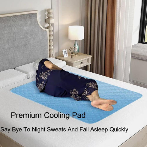 2PCS Reusable Underpads Large 34" x 52", Upgrade Cooling Waterproof Bed Pads with Fast Absorbent, Washable Puppy Pads