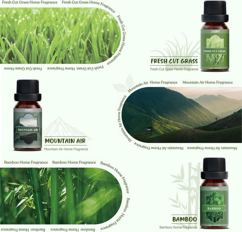 SALUBRITO Essential Oils Set - Nature Fragrance Oils Set for Diffuser, Candle, Soap Making - Forest Pine, Ocean Breeze