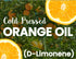 Premium Cold Pressed Orange Oil Concentrate- 32 oz (D-Limonene), Concentrated All-Natural Cold Pressed Orange Oil - Professional Grade All-Purpose Citrus Cleaner and Degreaser