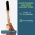 Puracy Laundry Stain Remover Brush for Tough, Deep, and Aged Clothing Stains, Genuine Horsehair Bristles