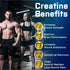 Creatine Monohydrate Gummies - 5g Per Serving, Chewable Creatine for Men & Women, Taurine & B6, Organic