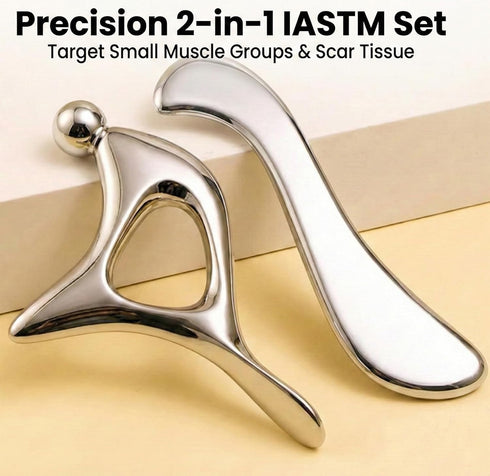 MINZHOUYA Muscle Scraper & Trigger Point Massage Tool- Stainless Steel Gua Sha IASTM for Myofascial Release,Scar Tissue