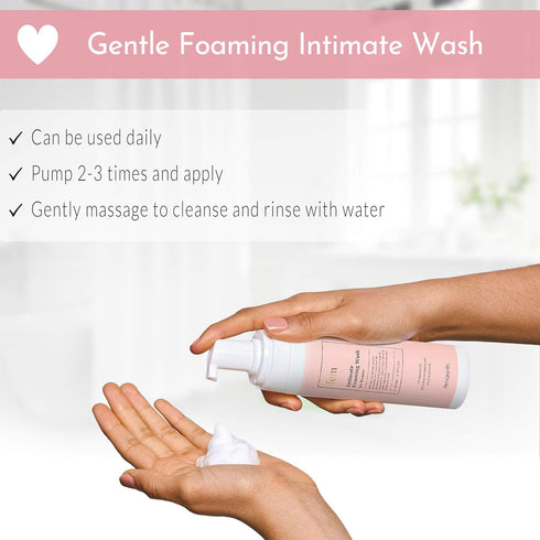 fem pH Balance Intimate Wash for Women - Gentle Cleanser for Sensitive Skin, Daily Use, Eliminates Irritation, Itching,
