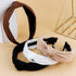 YISSION 4PCS Knotted Headbands, Non Slip Wide Fashion Accessories for Women and Girls, Black and White