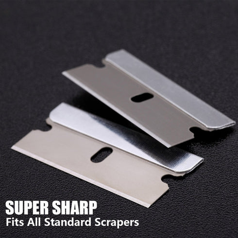 REXBETI 100PCS Industrial Single Edge Razor Blades, Suitable for Removing Labels, Decals, Stickers, and Old Paint