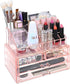 Ikee Design Pink Jewelry & Cosmetic Storage Boxes, Two Pieces Set for Vanity