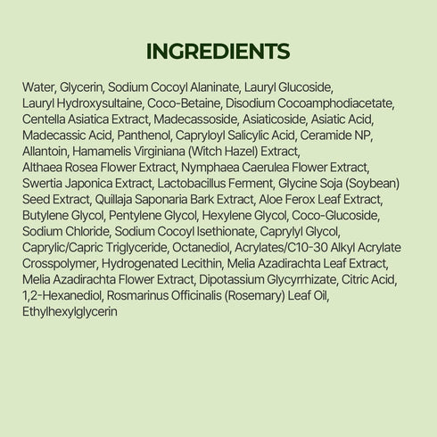 Torriden BALANCEFUL Cica Cleansing Gel 6.76 fl. oz., Daily Facial Cleanser with Centella Asiatica Extracts