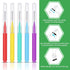150 Pieces Interdental Brush Teeth Floss, Soft Dental Picks for Oral Hygiene, Tooth Cleaning Tool in Vivid Colors