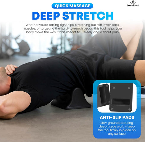 Psoas Release Tool, Deep Tissue Hip and Back Massager, Hip Hook for Psoas Muscle Release, Hip Flexor & Trigger Point