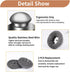 4pcs Steel Wool Scrubber Set, Stainless Steel Scrubber with Handle for Cast Iron, Pots, Pans, Sink