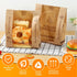 Kandishiex 100Pcs Packaging Packaging US Bread Bags Paper with Window Brown Paper Bread Bags Food Grade Bread Paper