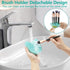 TailaiMei 2 in 1 Makeup Brush Cleaning Mat with Drying Holder, Portable Silicon Cat Shaped Cleaner Pad, Cosmetic