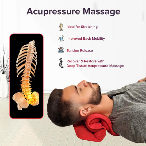M PAIN MANAGEMENT TECHNOLOGIES 24 Microwavable Heated Acupressure Back Stretcher by Hot Spine - Full Back and Neck