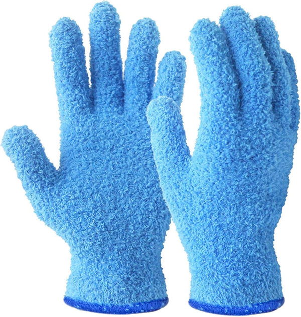 Evridwear Microfiber Plant Dusting Gloves - Reusable Leaf Cleaning Glove for Houseplants and Furniture