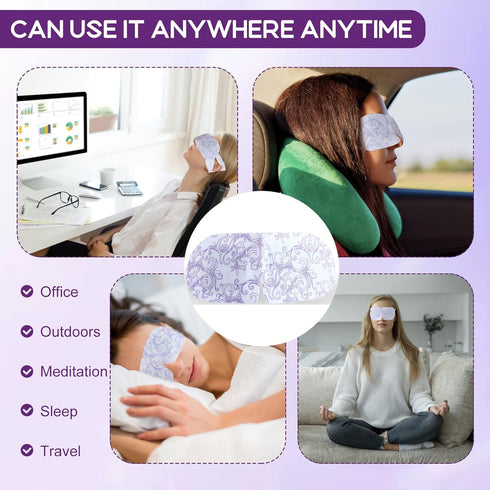 XPCARE 32 Pack Steam Eye Masks for Dry Eyes, Disposable Heated Eye Mask for Dark Circles, Stress Relief