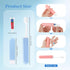 Packaged, 5 (50-Pack) Travel Toothbrush and Toothpaste, Foldable Toothbrush and Toothpaste, Individually Foldable