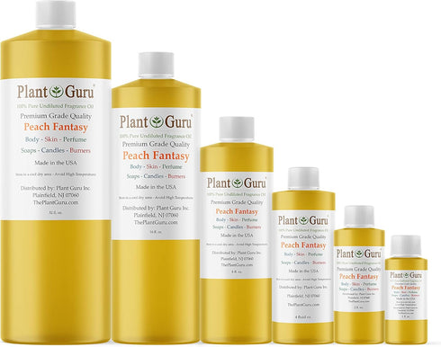 Peach Fantasy Fragrance Oil 8 fl. oz. - Scented Oil for DIY Soap, Candles, and Aromatherapy