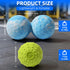 Set, Peanut & Spiky Massage Ball Double Lacrosse Peanut Roller + Firm Spiky Ball for Deep Tissue Myofascial Release