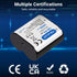 Mihobatt 5-Pack CR-P2 6V 1650mAh 223A, DL223A, EL223AP, 2CR-P2 Battery, Lithium Replacement