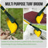 Artificial Grass Turf Broom - Astroturf Rake/Brush, Great Carpet Rake & Groomer (CURVED BRISTLE)