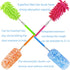 4 Pack House Cleaning Feather Duster Kit, Extendable Pole 13" to 30", Washable Microfiber Duster for Home and Office