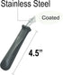 Rehabilitation Advantage Right Handed Grip Easy Coated Offset Spoon, Gray