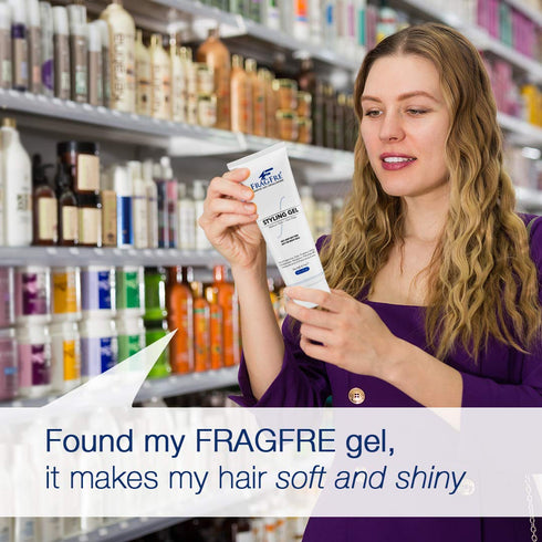 Styling Gel Fragrance Free, 8 oz, Medium Hold for Sensitive Skin, Vegan, Gluten Free