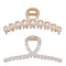 Rhinestone Hair Claw Clips Vintage Metal Imitation Pearl Hair Jaw Clip for Women