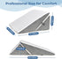 COOLBEBE Adjustable Bed Wedge Pillow for Sleeping, Folding Wedge Pillow for Snoring, Surgery Recovery - 9 & 11 Inch