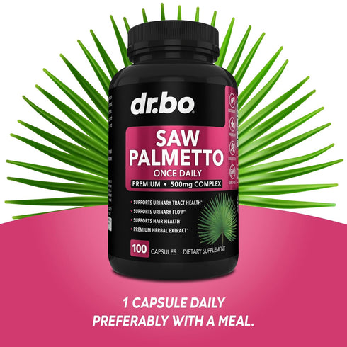 Saw Palmetto for Women Hair Loss, DHT Blocker for Hair Growth, Bladder Control Supplements Complex, Capsules