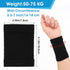 Wrist Compression Sleeve, 2 Pairs Spandex Soft Elastic Wrist Brace Hand Band Sport Support Wraps Arthritis Pain Relief for Men Women Work Gym Typing Golf Volleyball(Gray+Black)