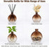 VANTOBEST 150ml Glass Diffuser Bottle Jar - Aroma Bottle, Round Essential Oils Container, Decorative Diffuser Jars