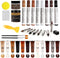 DEWEL Wood Furniture Repair Kit, Upgrade Wood Fillers, Touch Up Markers, Wax Sticks, Beeswax for Cracks and Scratches