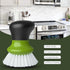 Pack 2 MR.SIGA Dish Scrub Brush, Palm Brush Dish Scrubber with Ergonomic Grip, Kitchen Brushes for Dishes, Green