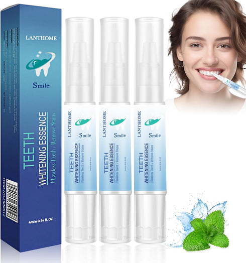 Teeth Whitening Pen - Essence Gel to Reduce Yellowing, Clean Teeth Stains, Whitening for Family Travel, 3 pcs