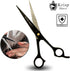 Professional Hair Cutting Scissors, Krisp Shave Japanese Stainless Steel Salon Barber Scissor (7 Inch) for All Purpose