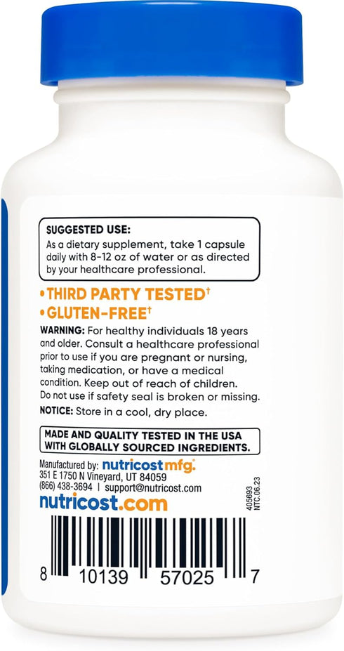 Nutricost PQQ (Pyrroloquinoline Quinone) 20mg - 30 Vegetarian Capsules, Non-GMO, Gluten Free