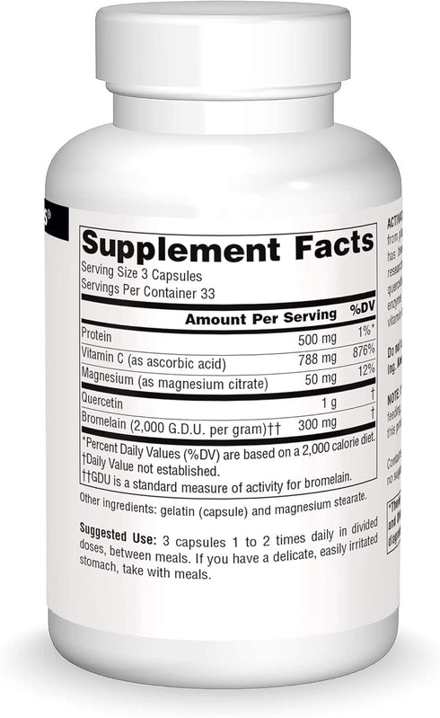 Source Naturals Activated Quercetin, Seasonal & Immune Support, 100 Capsules