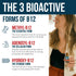 BioActive Vitamin B12 5000 mcg | Sublingual Cherry Flavor, Organic, Vegan | 3 BioActive Forms B12, 60 Servings