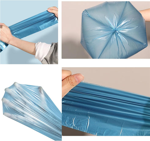 2-3 Gallon Tear-Free Small Trash Bags, 200 Counts, with Handles for Bathroom Kitchen