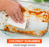 Pack 2 Full Circle Coconut Scrubber Sponges, of Dual-Sided, Plant-Based Sponges Made with Coconut Shells, Cellulose