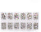 Zealer 1800pcs Crystals AB Nail Art Rhinestones, Round Beads, Flatback Glass Charms for Nails, Crafts, 300pcs Each