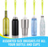 Bottle Cleaning Brush Set, Long Handle Cleaner for Narrow Neck Beer Bottles, Sports Water Bottles, and Kettle Spouts