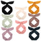 Wire Headbands for Women, Solid Color Wire Hair Wraps with 8PCS Twist Bow Headband Hair Accessories