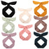 Wire Headbands for Women, Solid Color Wire Hair Wraps with 8PCS Twist Bow Headband Hair Accessories